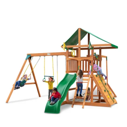 Gorilla Playsets Outing With Monkey Bars Swing Set